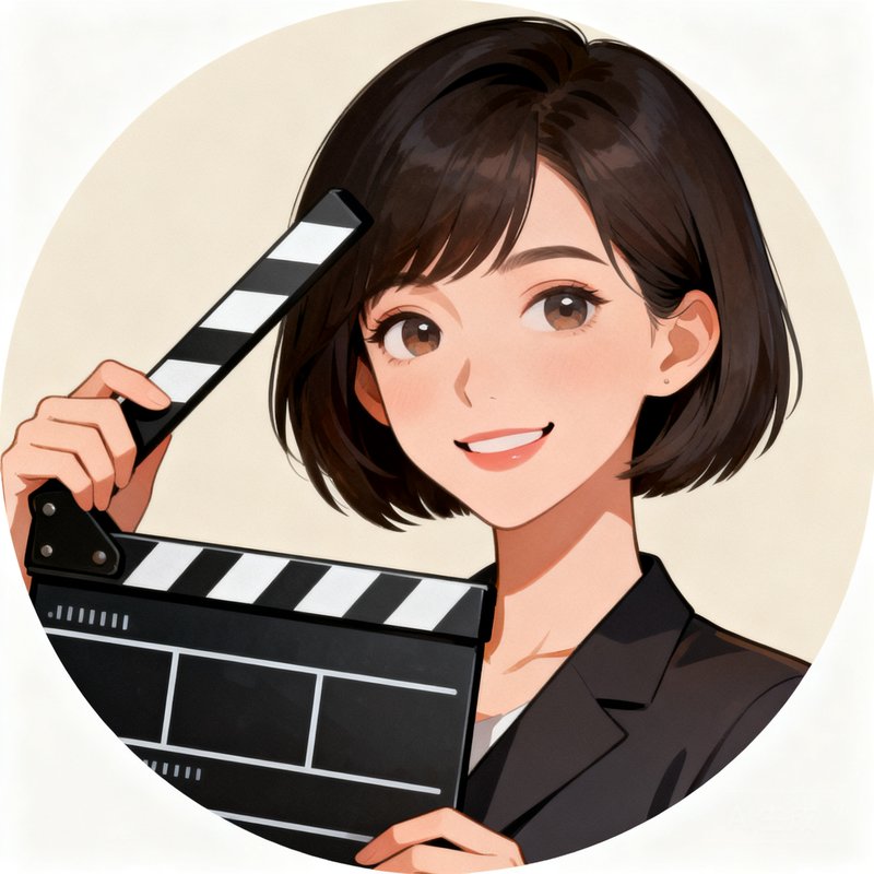 内容总监陈雅的圆形头像，一位知性干练的短发女性手持电影场记板微笑